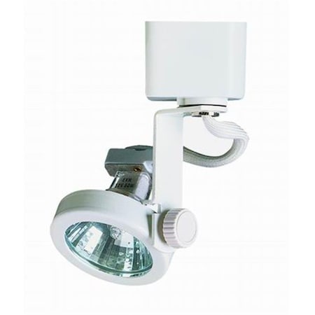 CAL LIGHTING Cal Lighting JT-909-WH Track Lighting With Gimble Ring Head; 50W - White JT-909-WH